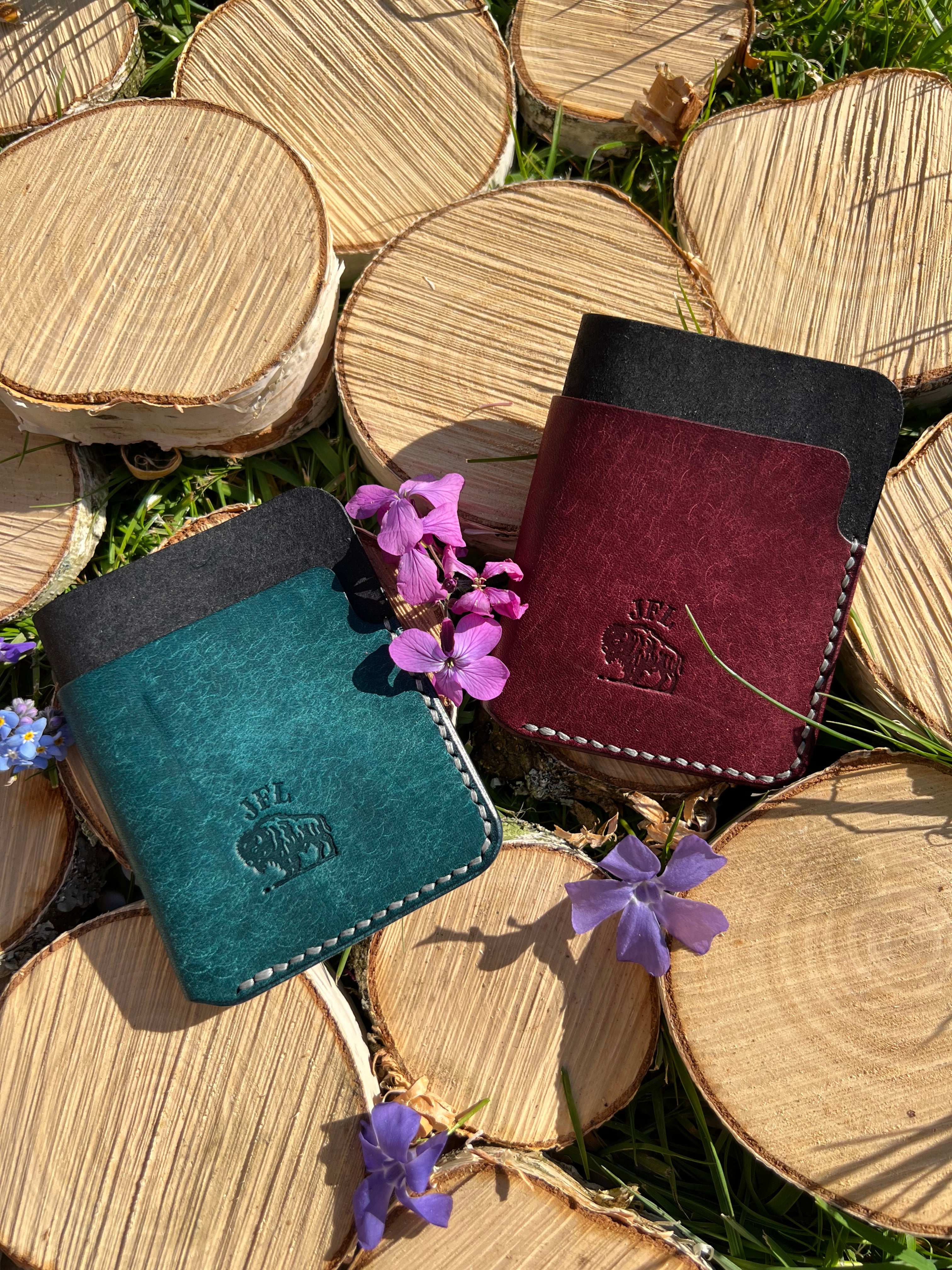 Porte cartes en cuir personnalisable