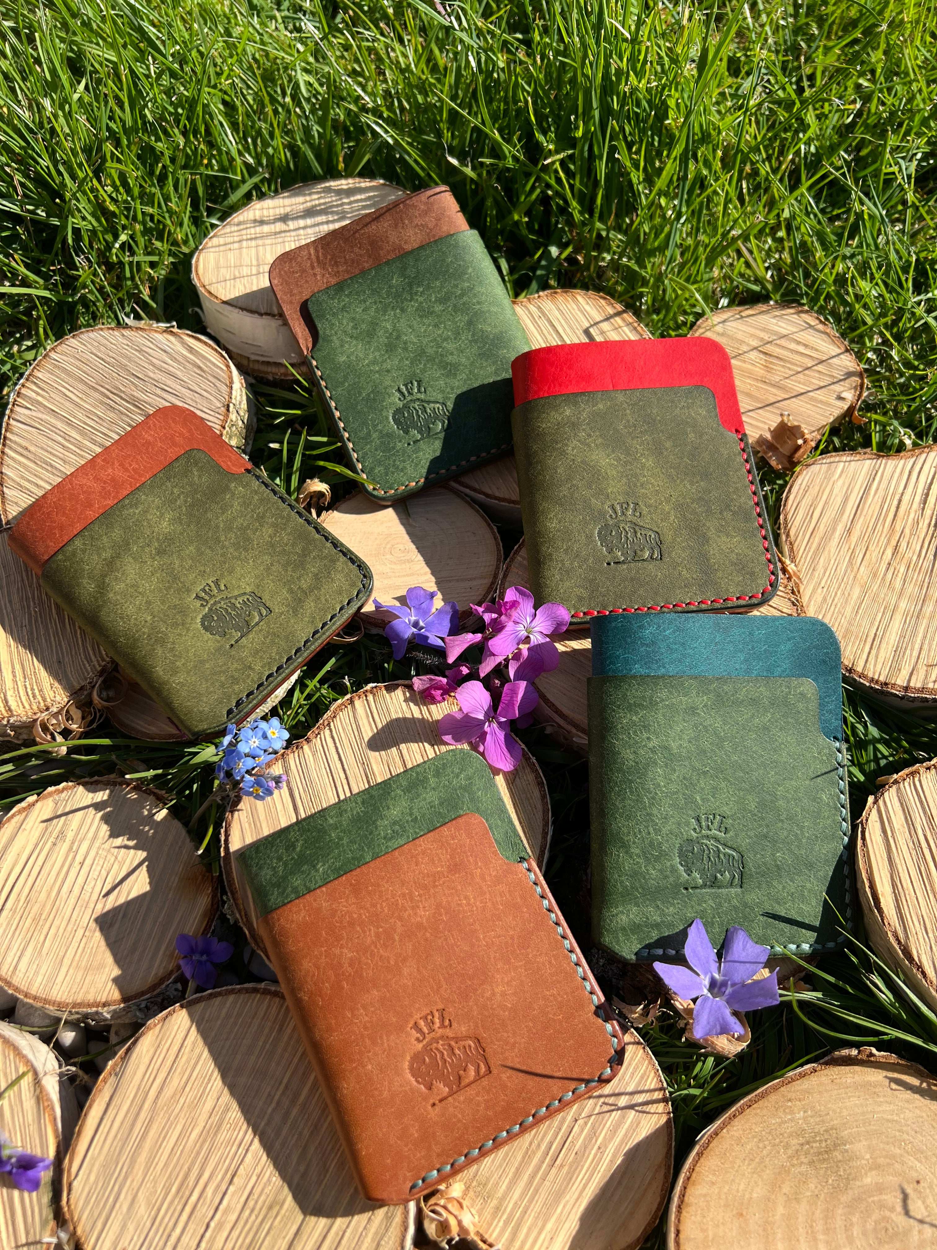 Porte cartes en cuir personnalisable