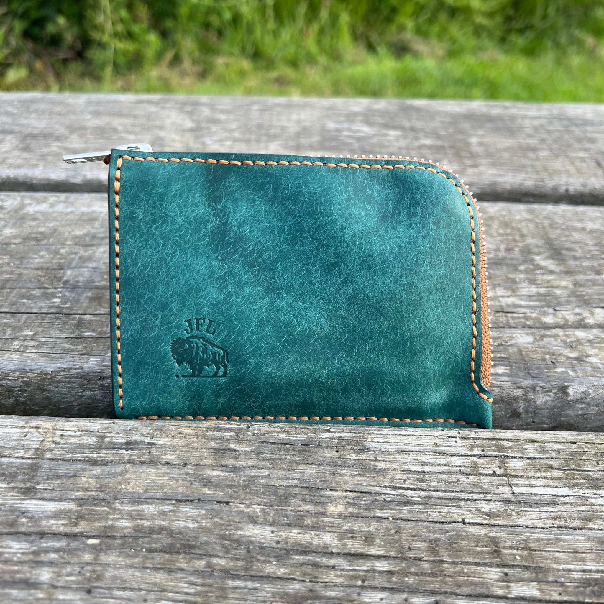 Porte monnaie en cuir personnalisable