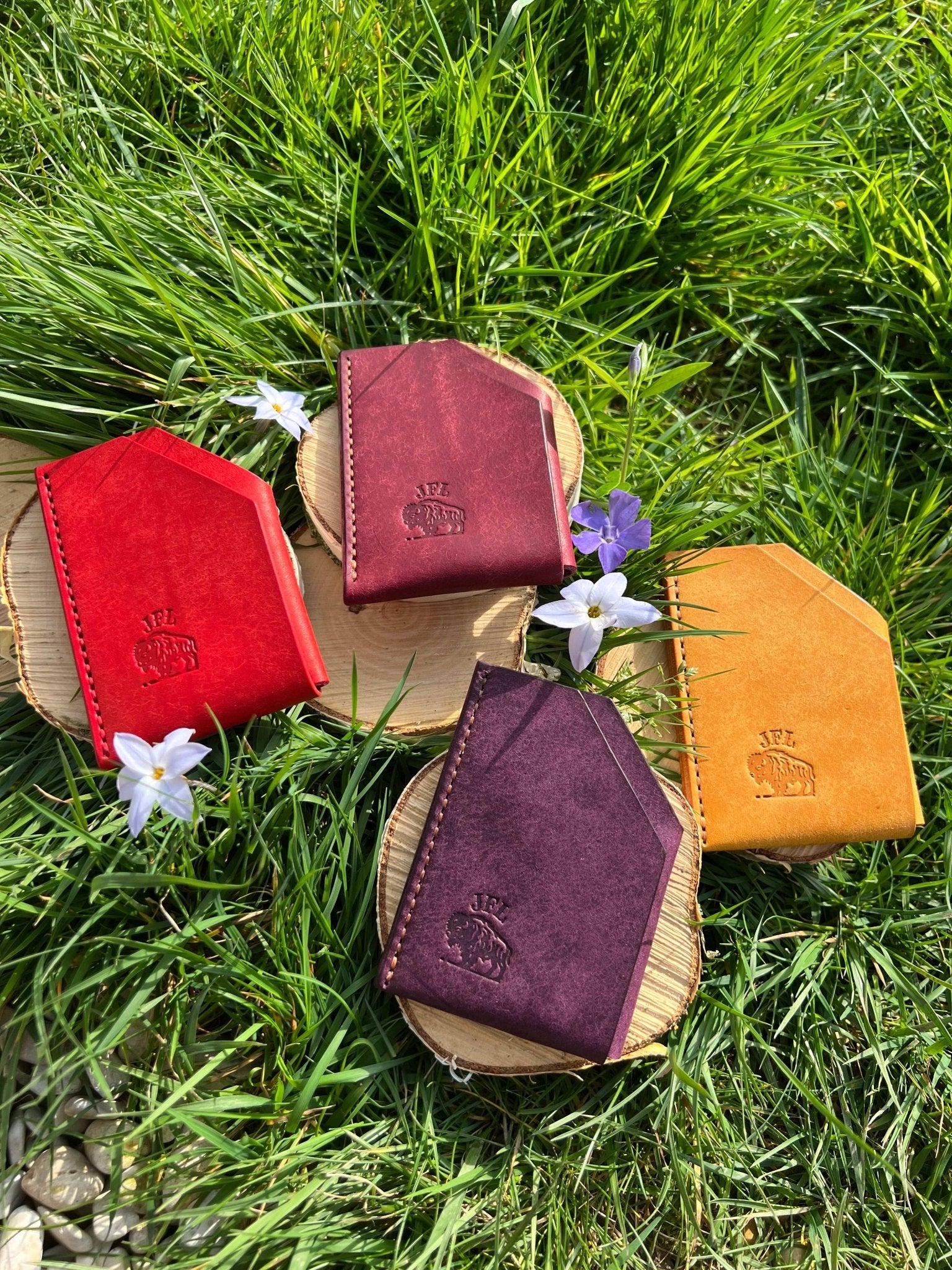 Porte-cartes en cuir personnalisable