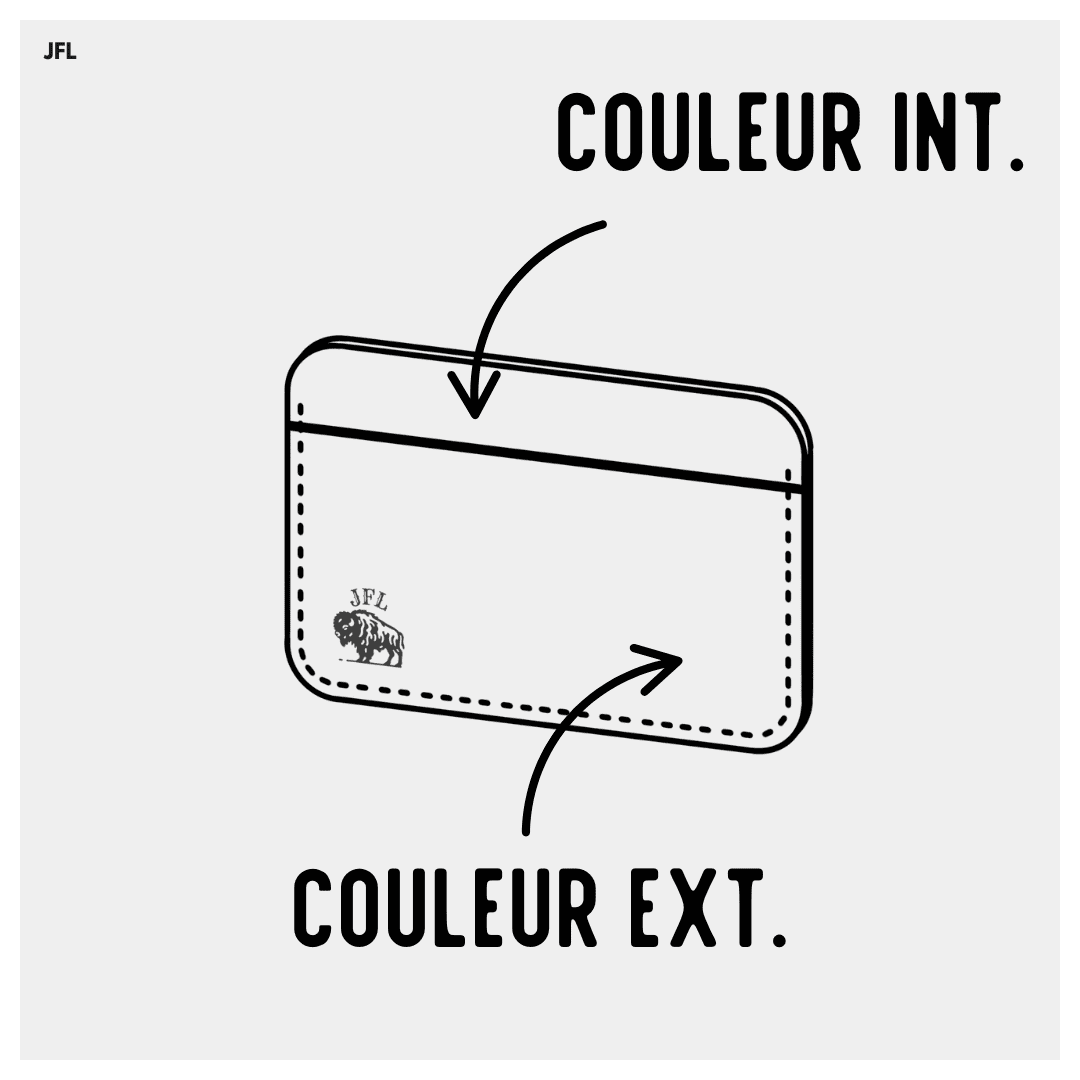 porte cartes en cuir Neru personnalisable