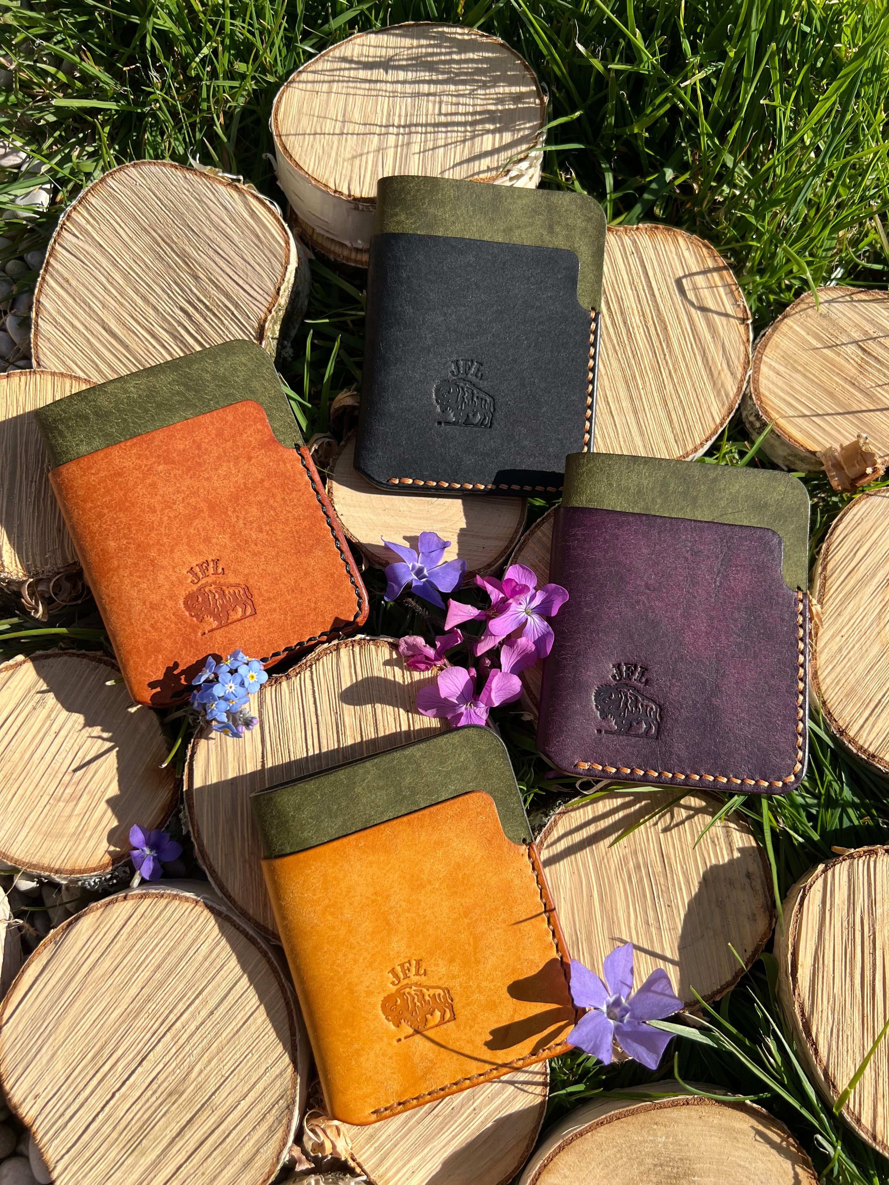 Porte cartes en cuir personnalisable