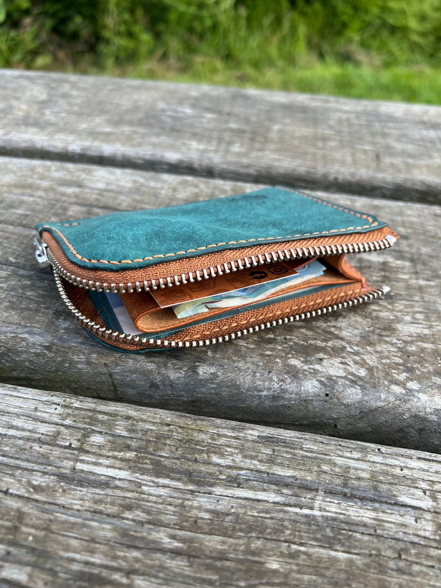 Porte monnaie en cuir personnalisable
