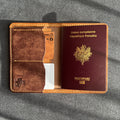 Porte passeport en cuir personnalisable
