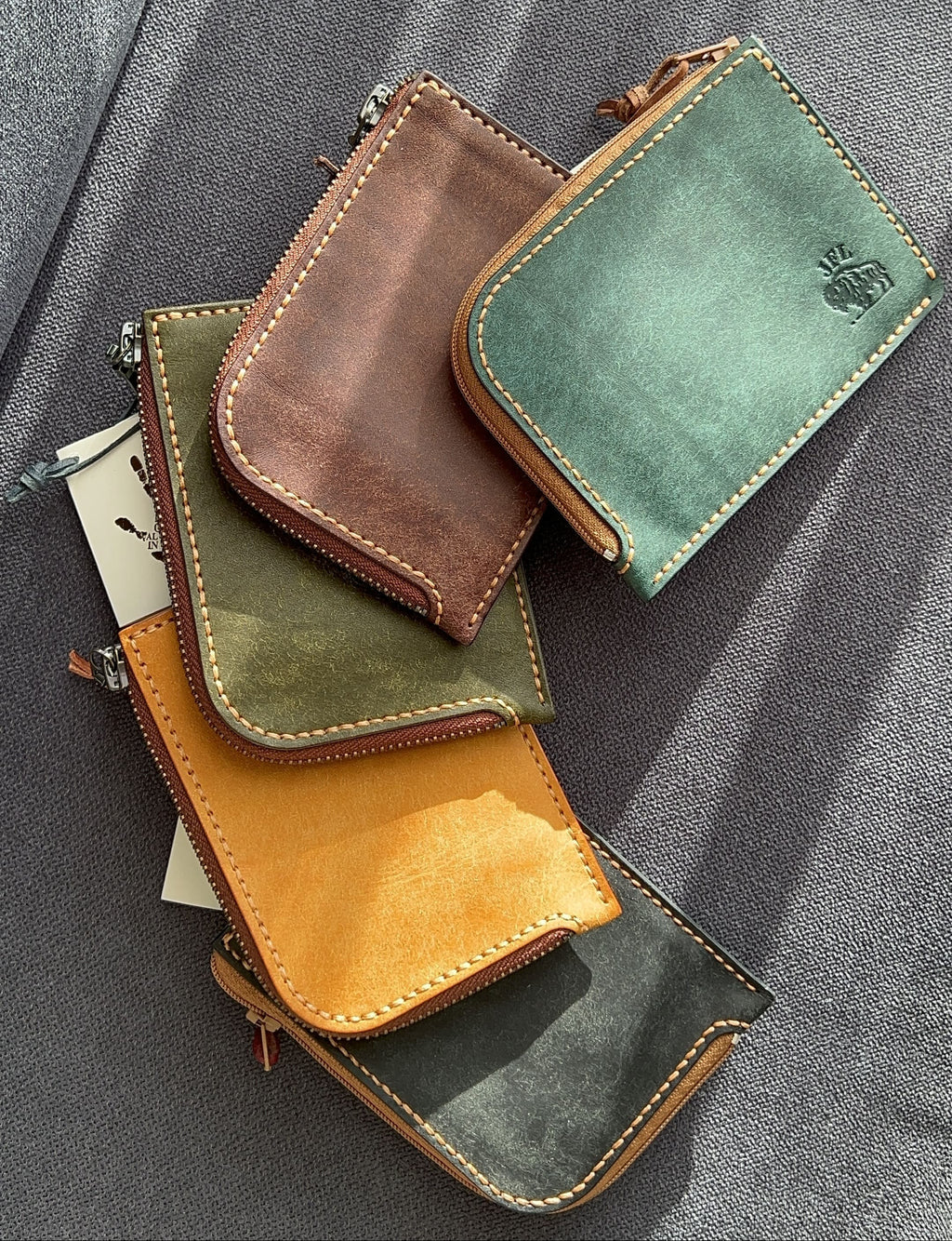 Porte monnaie en cuir personnalisable