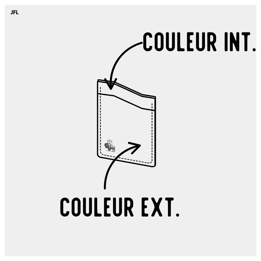 porte cartes en cuir Himeo personnalisable